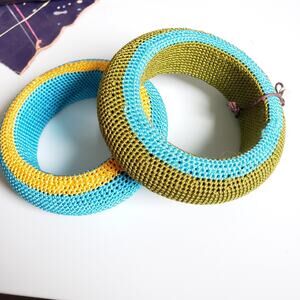 Colette Malouf Set 2 Crocheted Bracelets